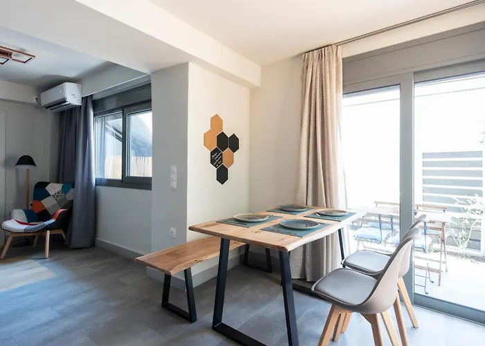 2 Separate Apts Together With Yard And Seperate Entrances Near The Heart Of Calamata